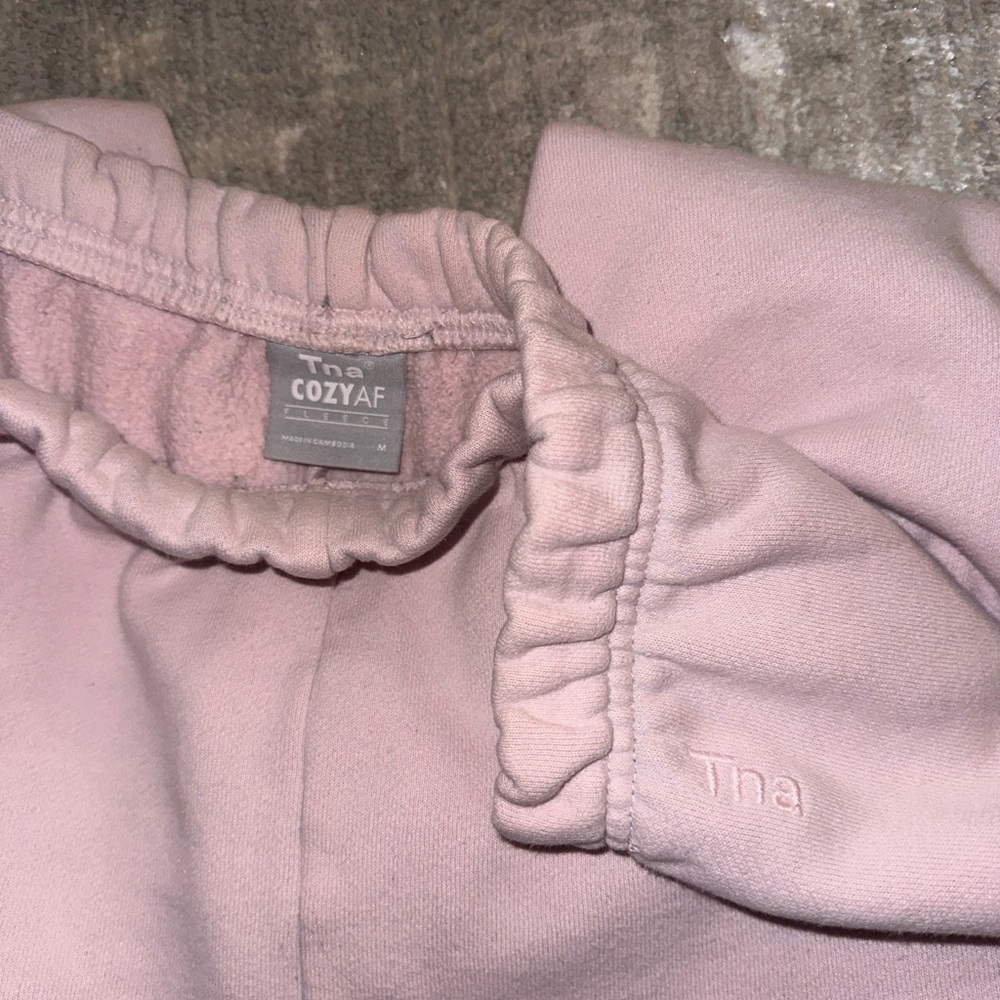 TNA CozyAF Light Pink Joggers